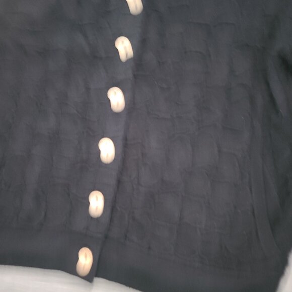 FP Free People Beach size S Button Bomber Cardigan Sweater Textured Oversized - Picture 5 of 6